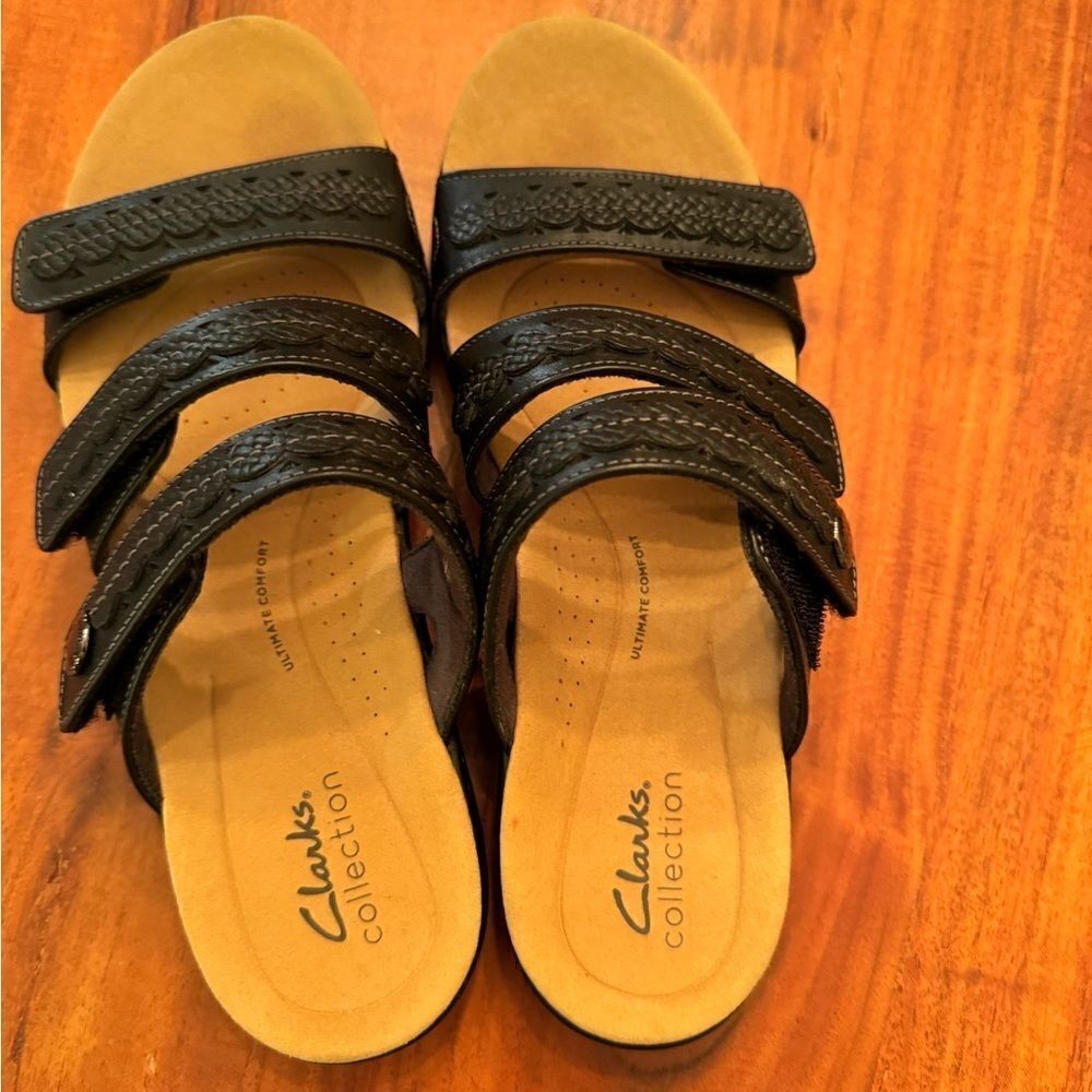 Clarks Lauriann Cove Black sz 8 - Picture 5 of 8
